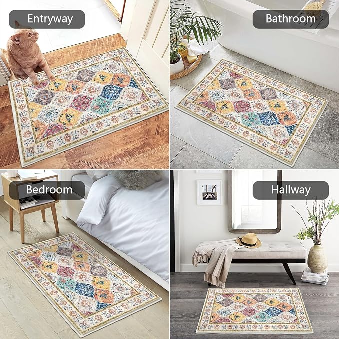HEBE Washable Area Rug