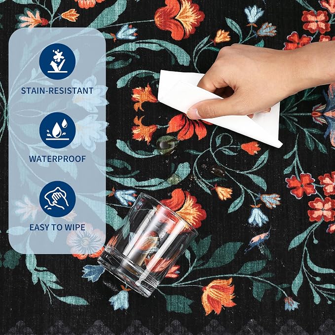 GarveeHome Washable Rug 8x10 Area Rugs