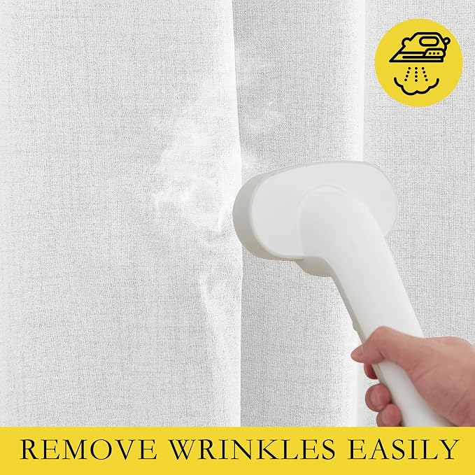 NICETOWN 100% Absolutely Blackout Linen Curtains