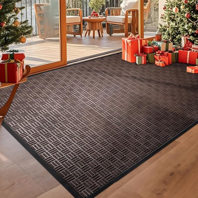 Mibao Front Door Mat, Heavy Duty Durable Welcome Mat