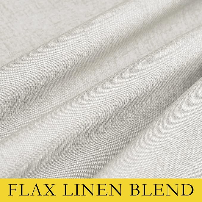 NICETOWN Linen Blackout Curtains