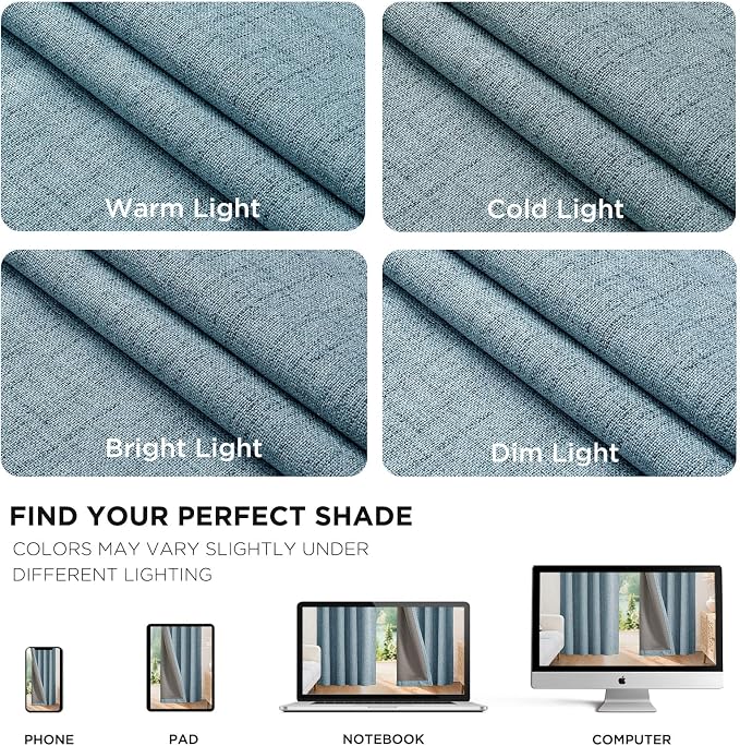 Joydeco Blackout Curtains for Bedroom