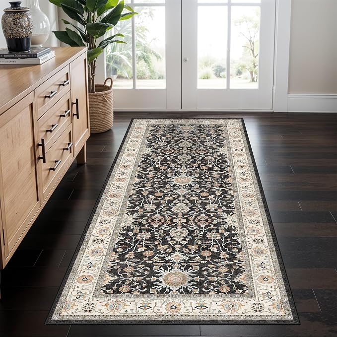 Washable 2x5 Entryway Runner Rug: Stain Resistant Carpet