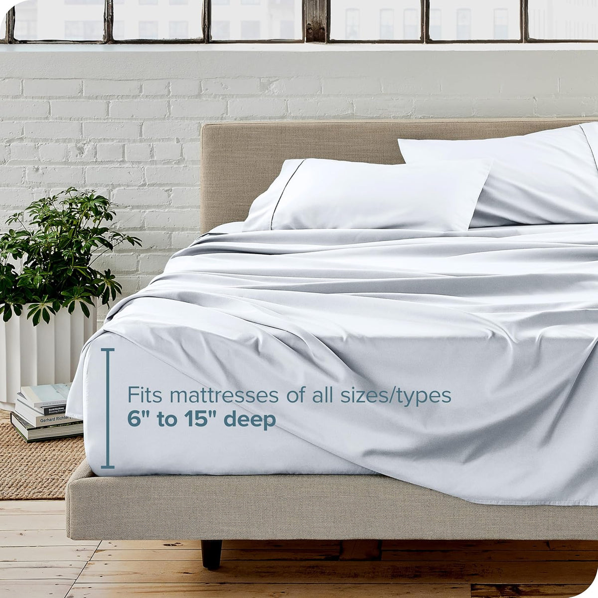 Bare Home California King Sheet Set - 1800 Ultra-Soft Microfiber Cal King Bed Sheets - Double Brushed - Deep Pockets - Easy Fit - 4 Piece Set - Bed Sheets (California King, White)