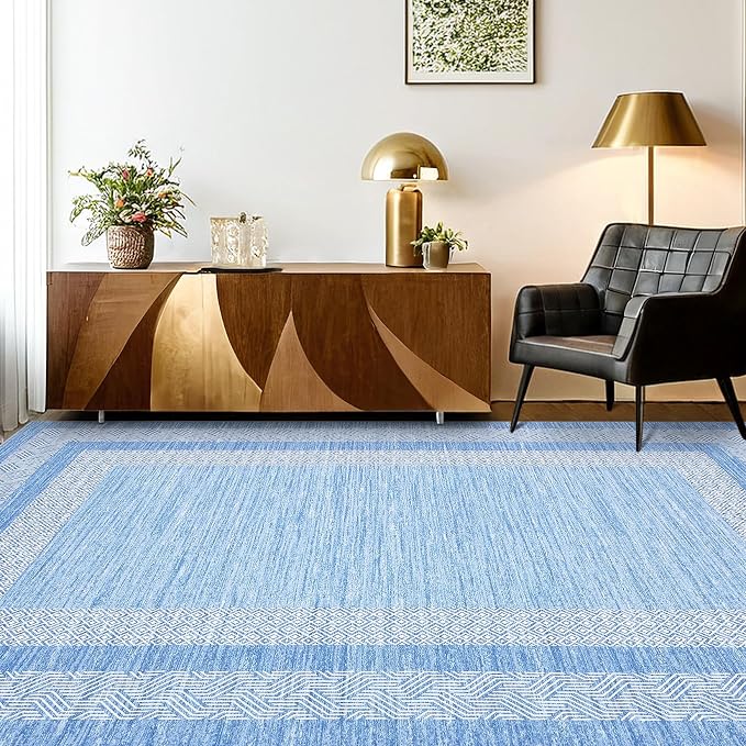 GarveeHome Small Bedroom Area Rug 3x5 Bordered Area Rug