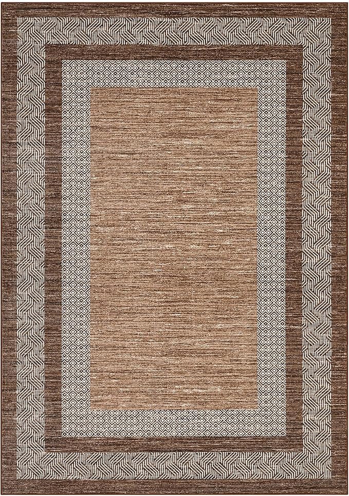 Washable 2.5x10 Kitchen Runner Rug, Easy Clean Geometri Rugs