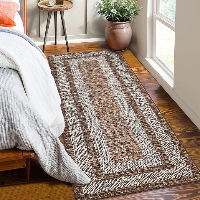 GarveeHome Washable Runner Rug 2x6 Modern Hallway Rug Non Slip Entryway Runner
