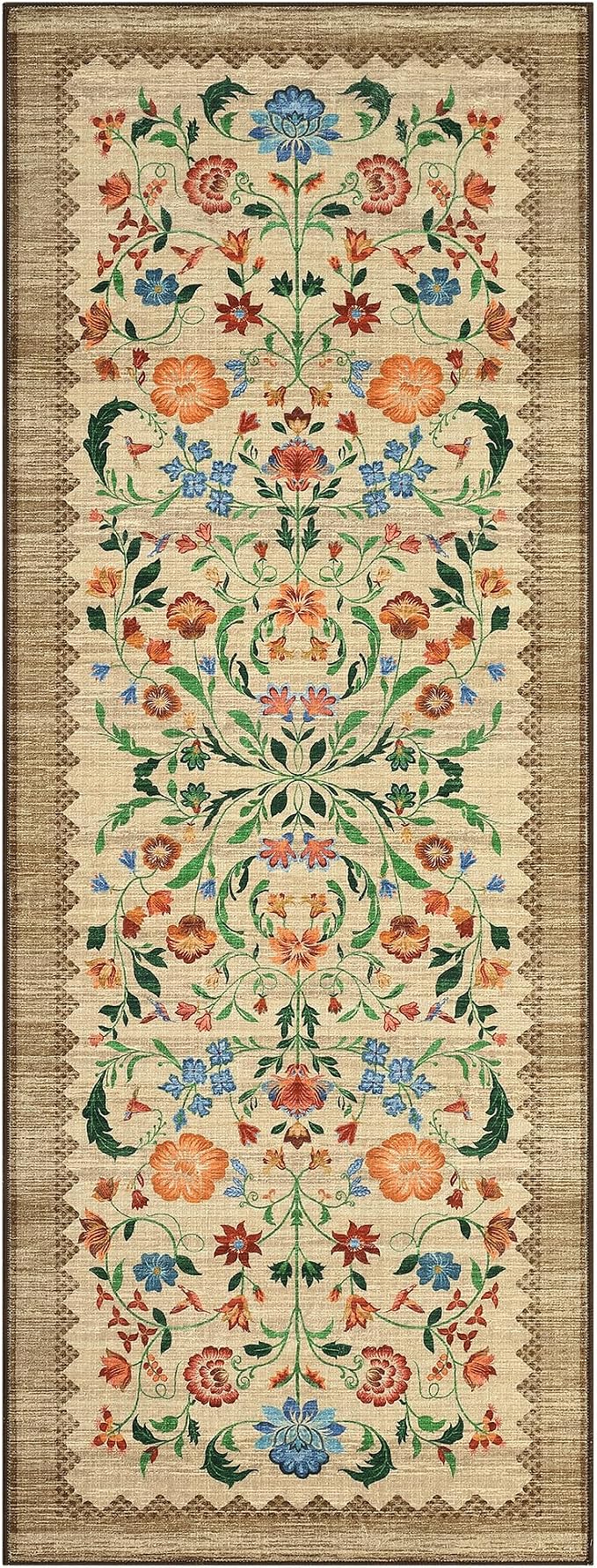 GarveeHome Floral Rug 2.5x10 Runners