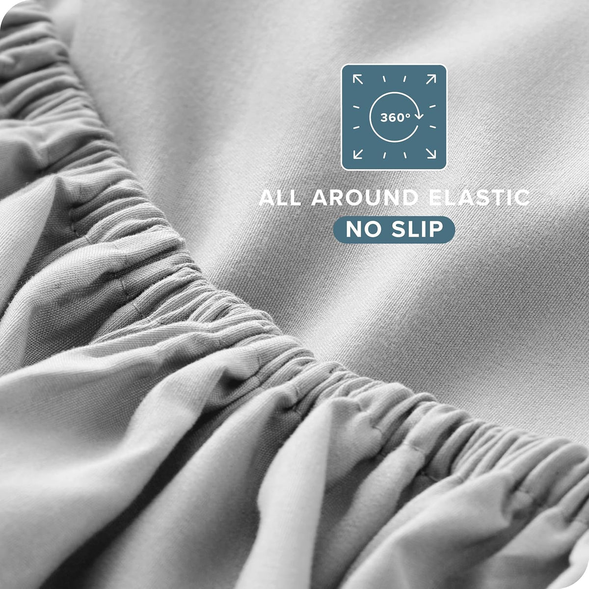Bare Home Full XL Sheet Set - Luxury 1800 Ultra-Soft Microfiber Full Extra Long Bed Sheets - Double Brushed - Deep Pockets - Easy Fit - 4 Piece Set - Bedding Sheets & Pillowcases (Full XL, Cloud Grey)