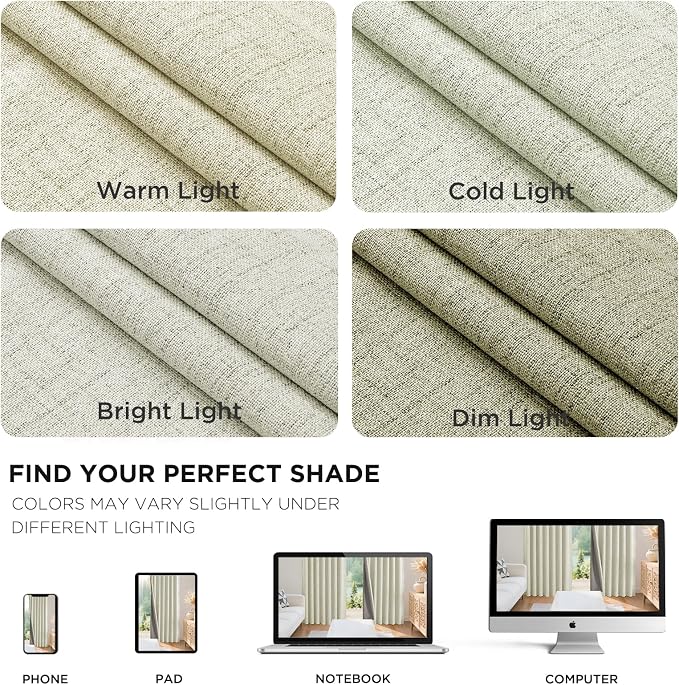 Joydeco Blackout Curtains for Bedroom