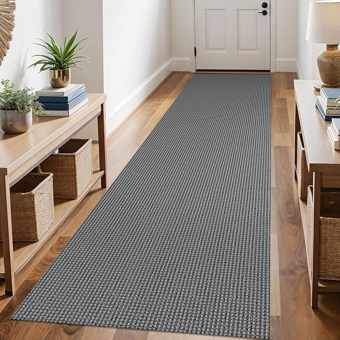 KOZYFLY Runners for Hallways 3x10 ft Washable Kitchen Runner Non Slip Rubber