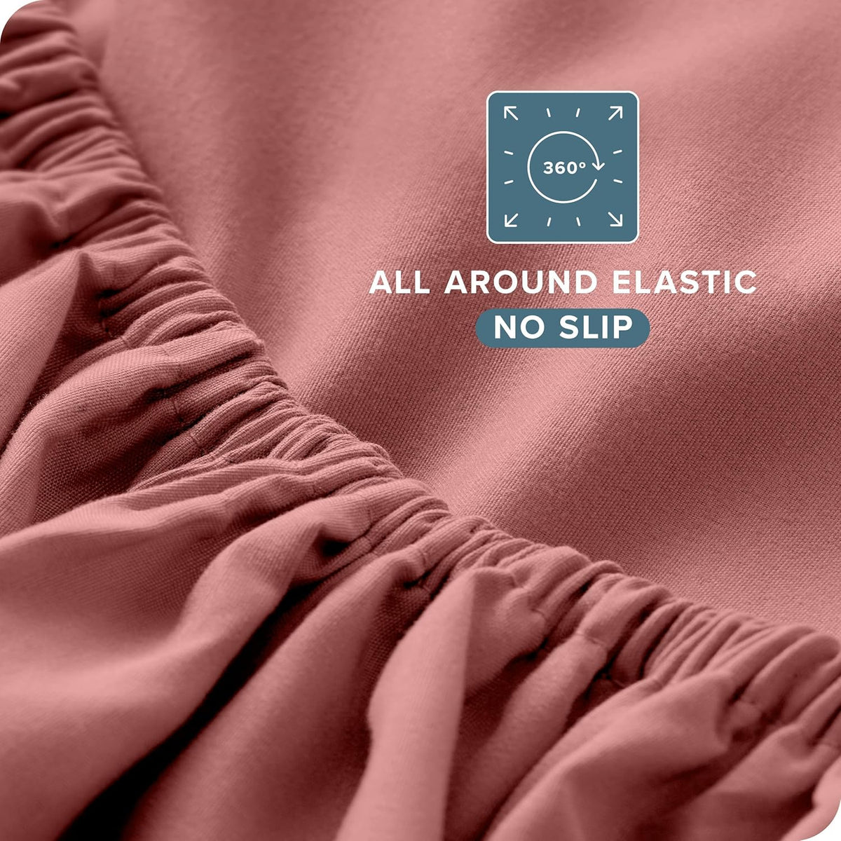 Bare Home Twin Sheet Set - 1800 Ultra-Soft Microfiber Twin Bed Sheets - Double Brushed - Deep Pockets - Easy Fit - Extra Soft - 3 Piece Set - Bedding Sheets & Pillowcases (Twin, Dusty Rose)