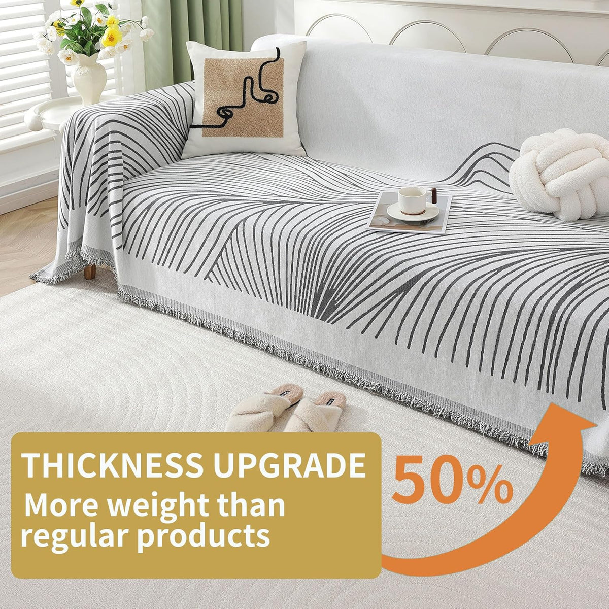 Non Slip Sofa Covers Couch Covers for 3 Cushion Couch Sofa Pet Friendly Washable Couch Covers for Sofa, Soft Thick Sectional Couch Covers L Shape Furniture Protector for Kids, Dogs 71" X134"