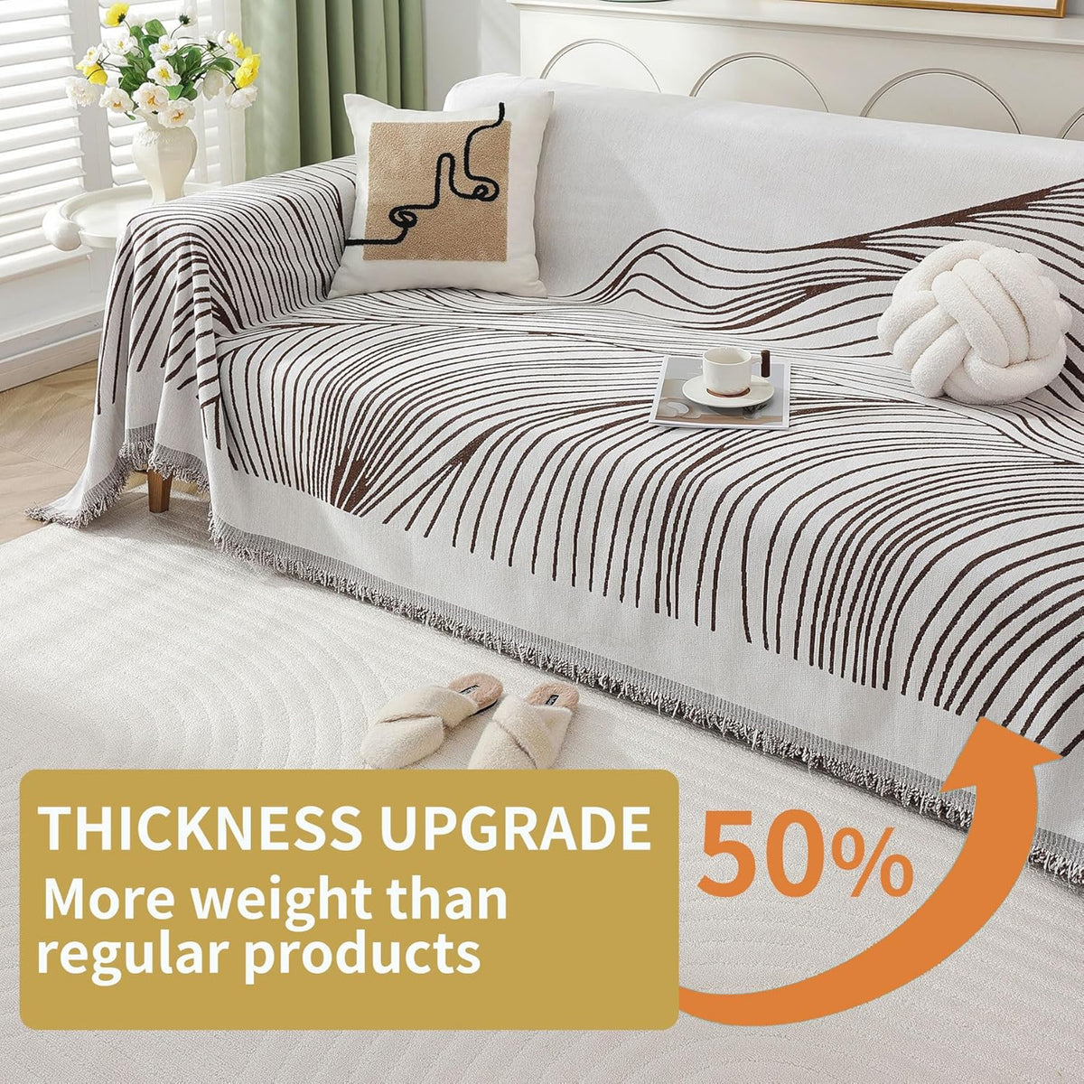 Non Slip Sofa Covers Couch Covers for 3 Cushion Couch Sofa Pet Friendly Washable Couch Covers for Sofa, Soft Thick Sectional Couch Covers L Shape Furniture Protector for Kids, Dogs 91" X134"
