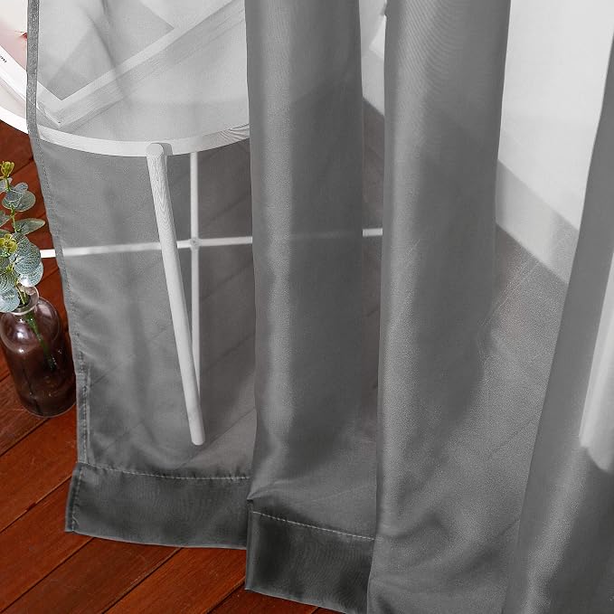 NICETOWN Sheer Voile Window Curtains