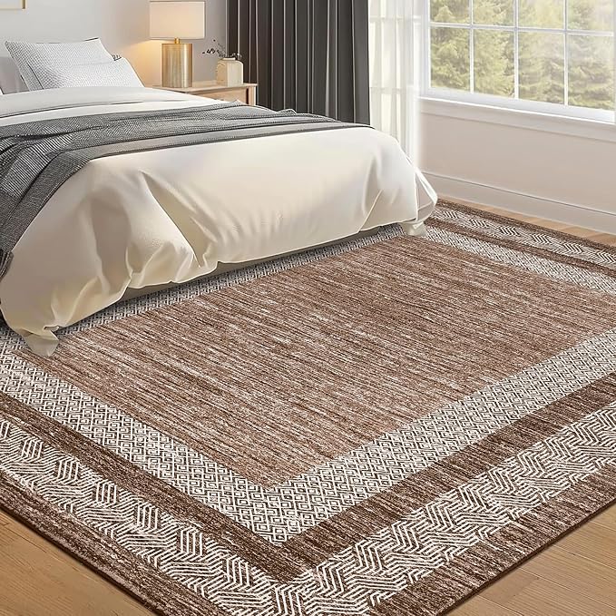 GarveeHome Modern Geometric Rug 4x6 Washable Rug