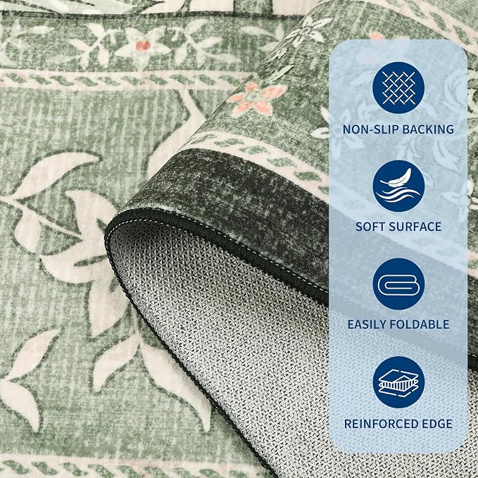 GarveeHome Provence 8x10 Area Rugs