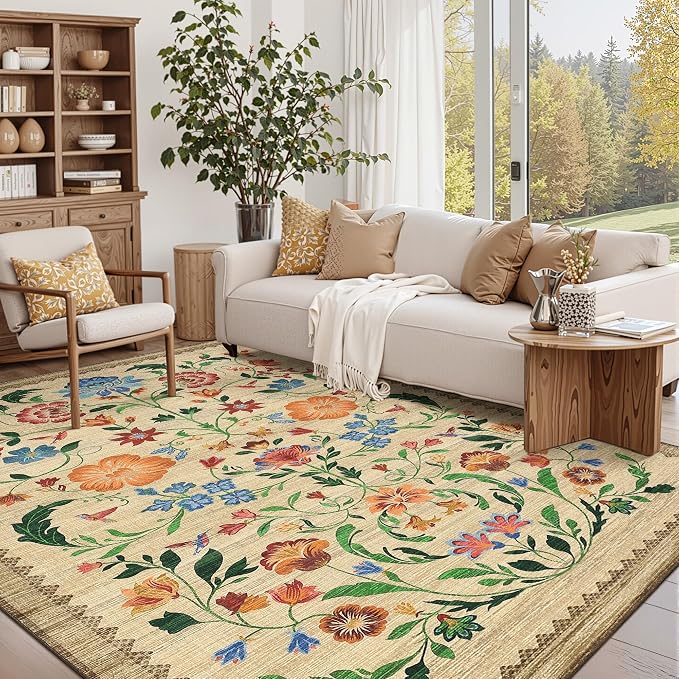 GarveeHome Washable Rug 8x10 Area Rugs