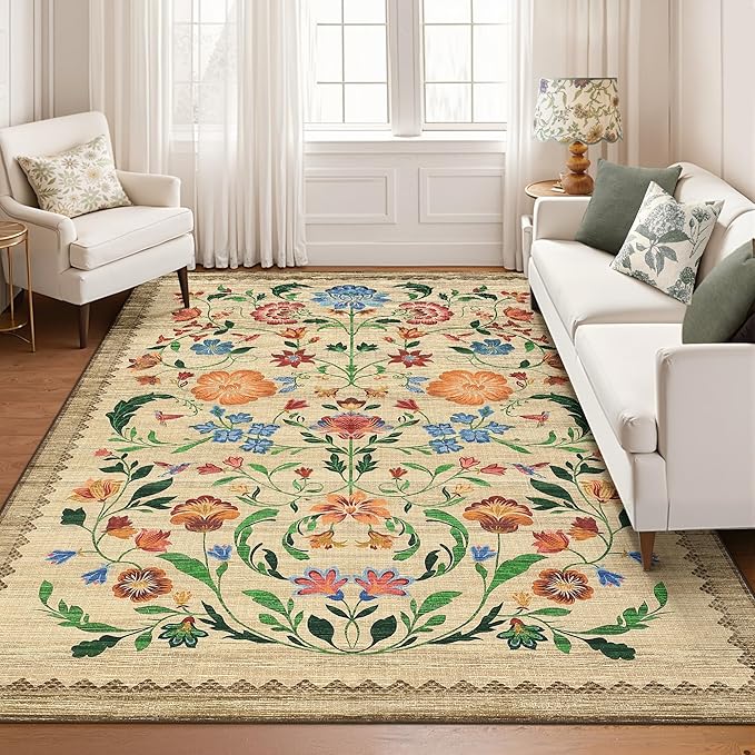 GarveeHome Washable Rug 8x10 Area Rugs