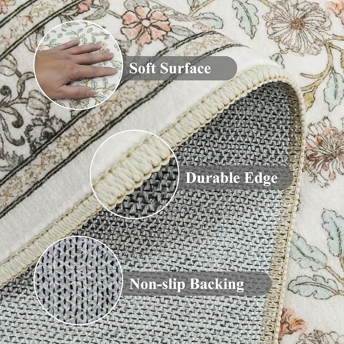 TOPRUUG 2x12 Washable Runner Rug - 12ft Runners