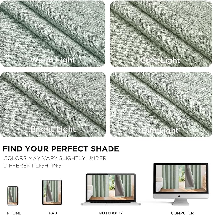 Joydeco Blackout Curtains for Bedroom