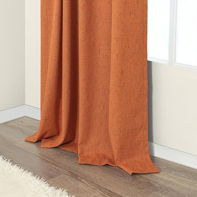Pitalk Blackout Burnt Orange Curtain