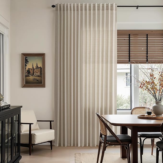 Nanspring Cobblestone Linen Curtains
